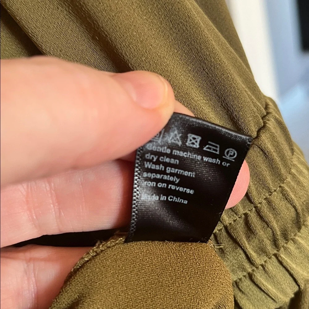 ME+EM Olive Green Button-Up Jumpsuit - Picture 9 of 10